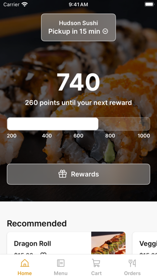 Hudson Sushi iPhone screenshot 1 - Food & Drink app