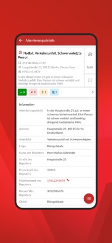 RETTERAlarm NAVIS screenshot