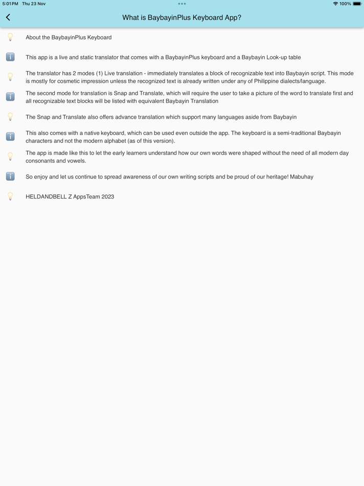 #6. BaybayinPlus Keyboard (iOS) Tekijänä: Badztech