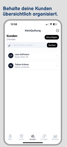 Invoice maker: Kleinquittung screenshot