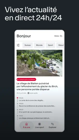 Capture d'écran de RTS - Actualités & Sport sur iPhone 2