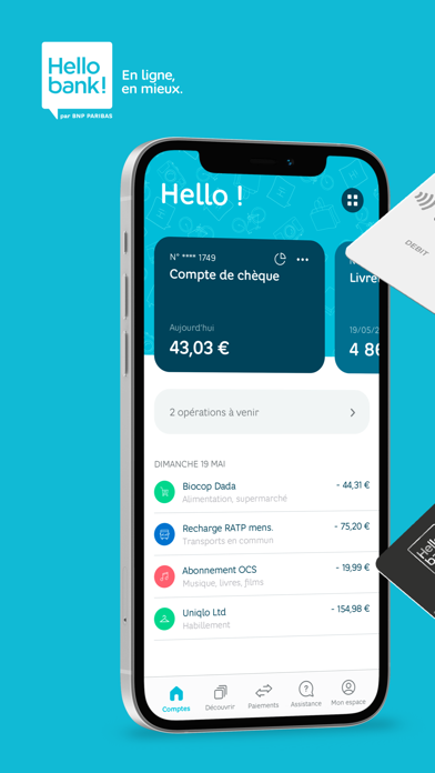 Screenshot #1 pour Hello bank! par BNP Paribas