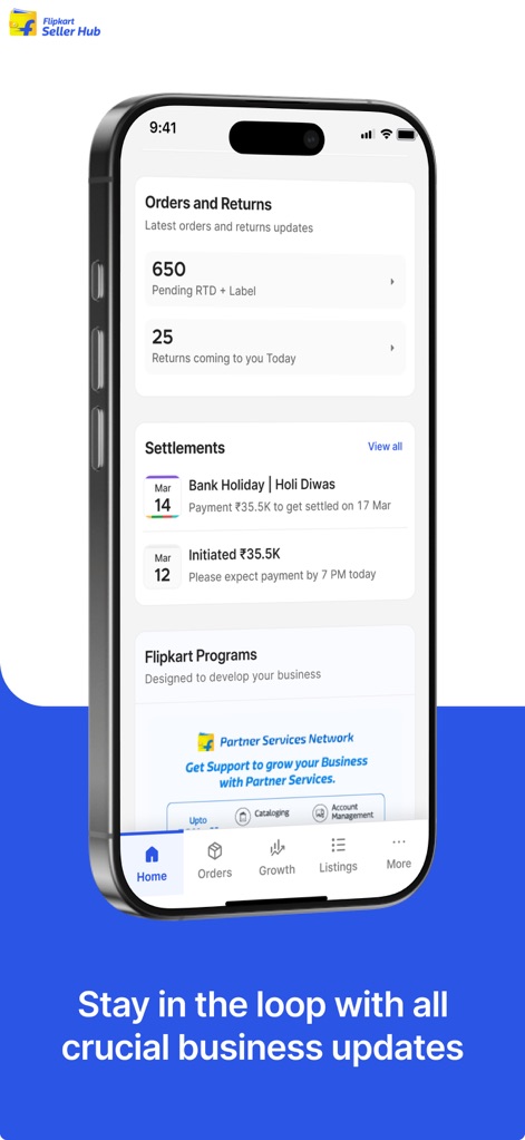 Flipkart Seller Hub - flipkart-seller-hub-business-dashboard