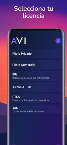 AVI Examen Aviación screenshot