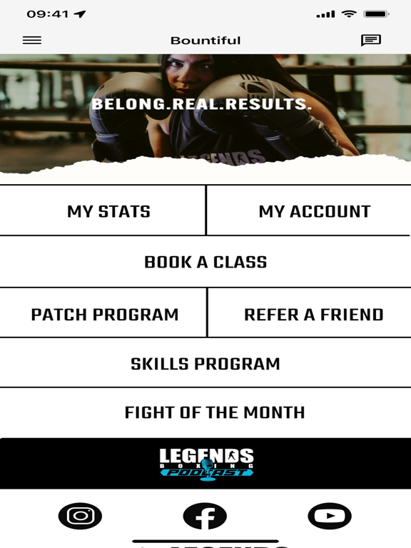 Legends Boxing iPad screenshot 1 - Health & Fitness app