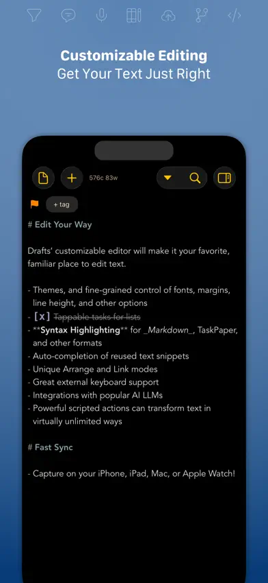 Drafts screenshot 2