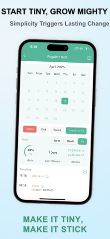 LifeHabit - Tiny Habit Builder Screenshot 2 of 4