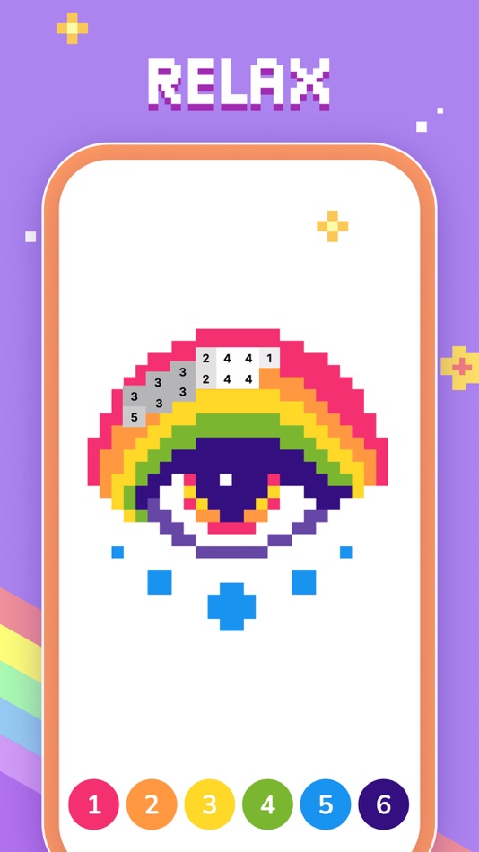 #3. Bit Color by Number: Pixel Art (iOS) 由: Oakever Games