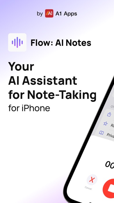 Flow AI: Voice Note Taker App Screenshot