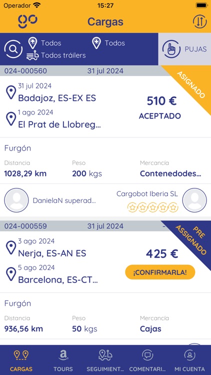 Cargobot Transportista