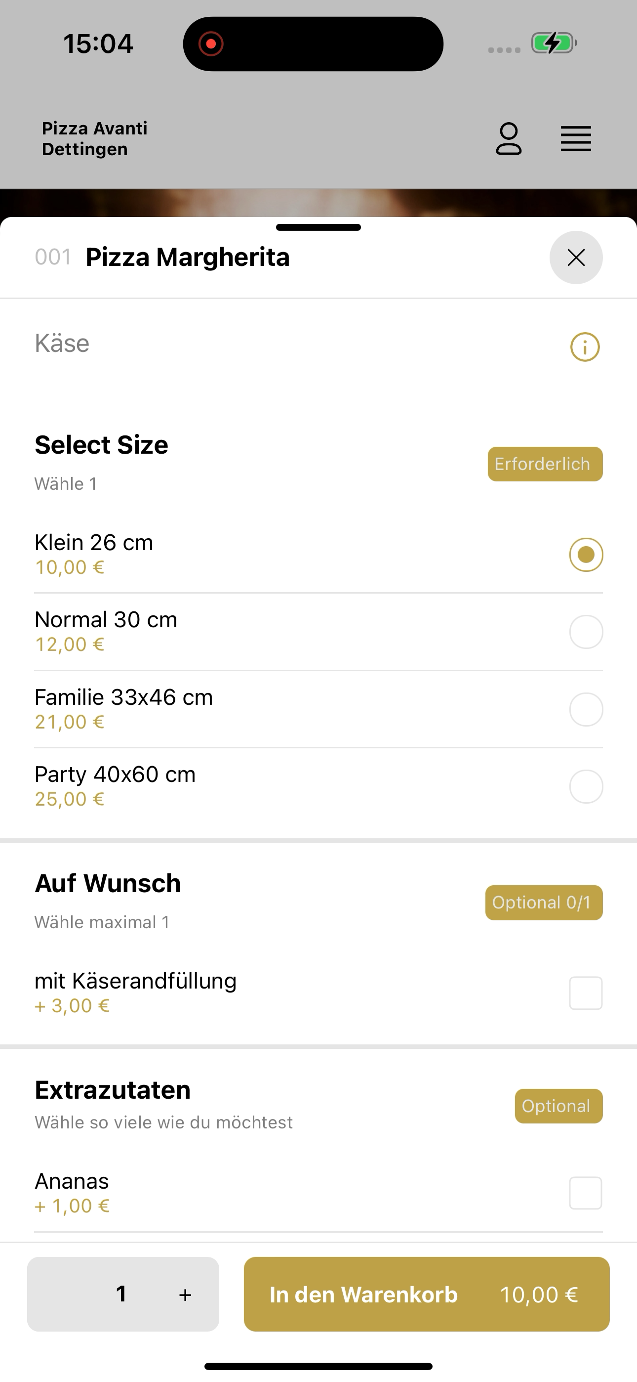 Pizza Avanti Dettingen screenshot 7