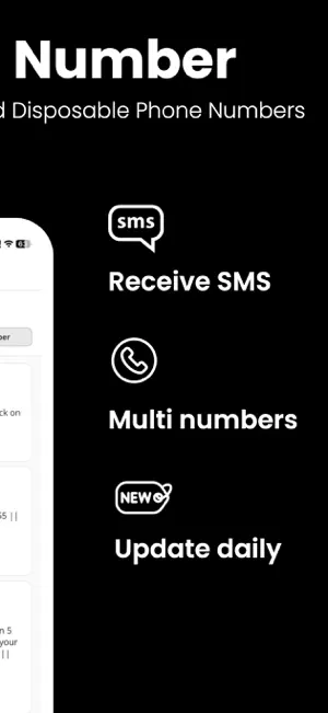 Temp Number - Receive SMS screenshot 2