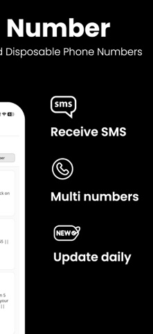 Temp Number - Receive SMS Screenshot 2 of 3
