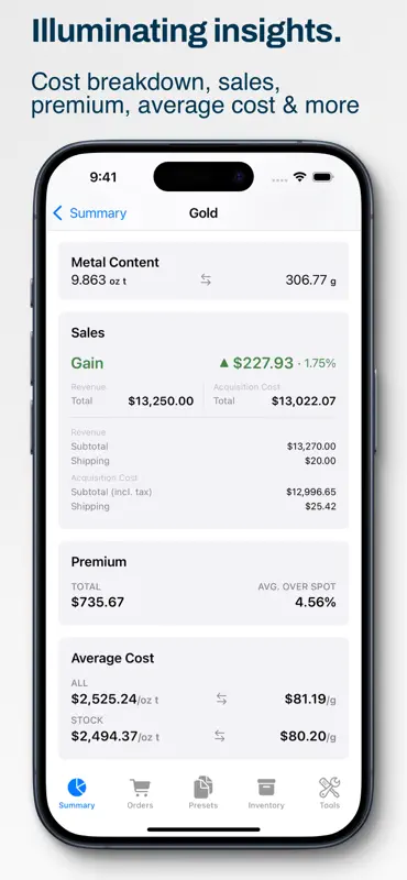 Precious Metals Manager screenshot 4 of 10