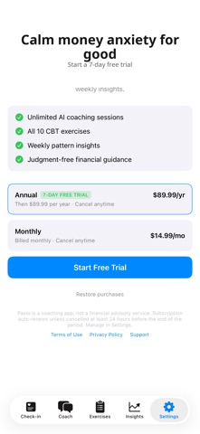 Paxio: Money Mindset Coach Screenshot 5 of 5