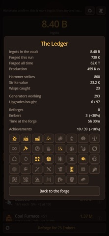 Idle Forge iPhone screenshot