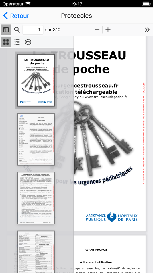 #2. Trousseau de Poche (iOS) Ved: ASSISTANCE PUBLIQUE HOPITAUX DE PARIS