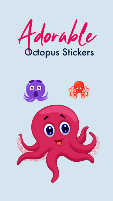 Adorable Octopus Stickers Screenshot