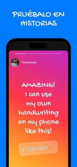 Captura de pantalla de Fontmaker - Font Keyboard App en iPhone 4