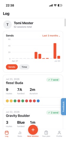 Climbing Log: Boulder Tracker Screenshot 1 of 5