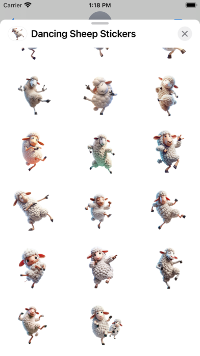 Screenshot #3 pour Dancing Sheep Stickers