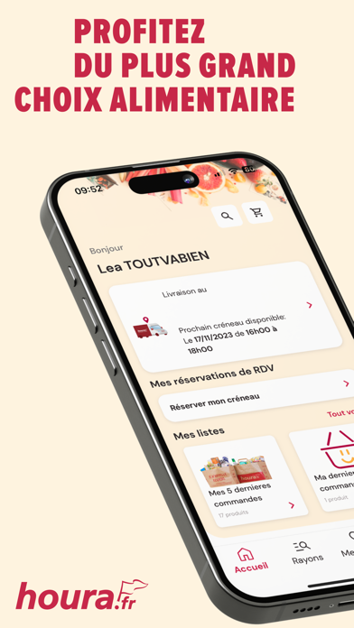 Screenshot #1 pour houra Livraison courses