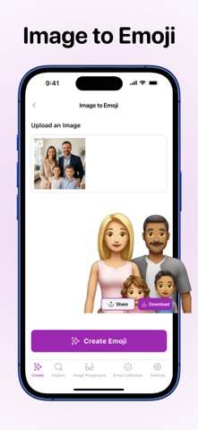 EmoTalk : AI Emoji Maker iPhone screenshot