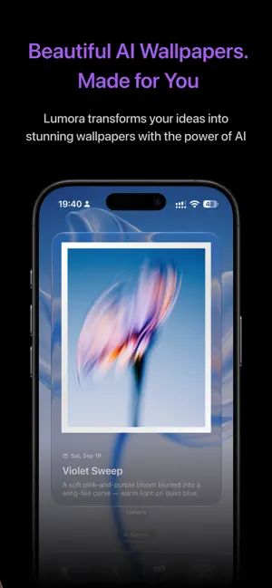 Lumora: AI Wallpapers screenshot 2
