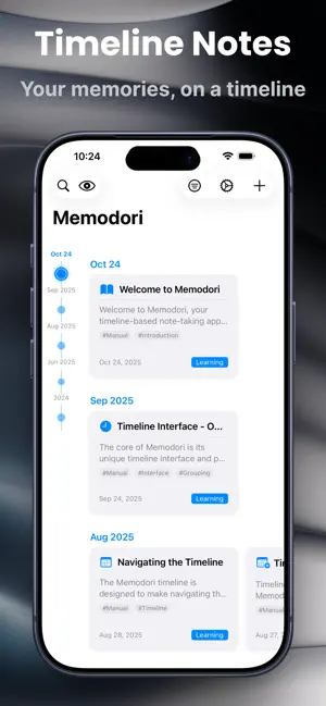 Memodori: Timeline Journal screenshot 1
