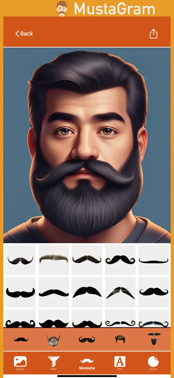 Screenshot #2 pour MustaGram Cam: FX StacheMaster