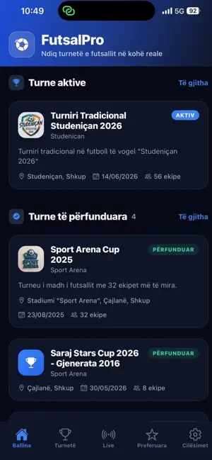 Futsal Pro - Tournaments screenshot 1