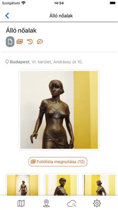 Szoborkereső screenshot