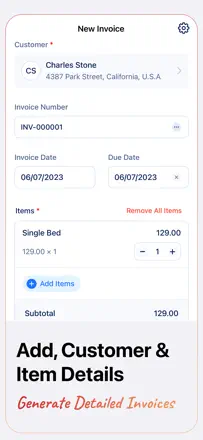 Invoice Generatorのスクリーンショット（1/4）
