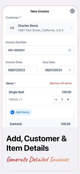 Invoice Generator: Screenshot 1 von 4