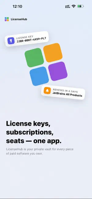 LicenseHub: Track Sub & Keys screenshot 1