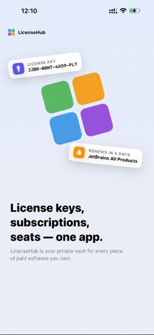 LicenseHub: Track Sub & Keys Screenshot 1 of 5