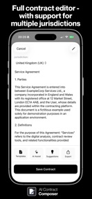 Contract Composer AI Assistant screenshot