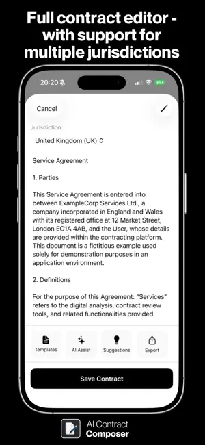 Contract Composer AI Assistant screenshot 2