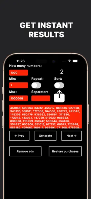Random Number Generator Picker screenshot 3