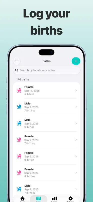 Birth Log - Midwife & OBGYN screenshot 3 of 4