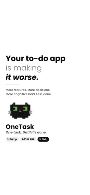 OneTask ADHD Focus Timer screenshot 1