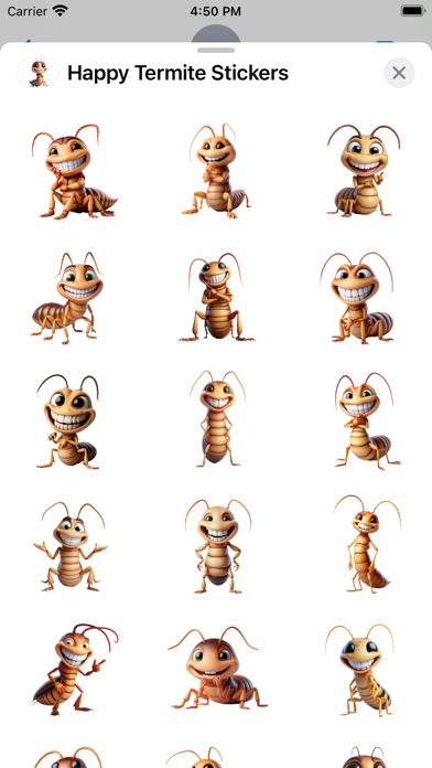 Screenshot #1 pour Happy Termite Stickers