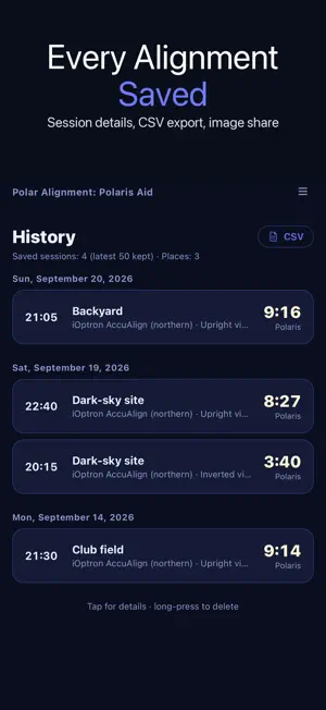 Polar Alignment: Polaris Aid screenshot 3