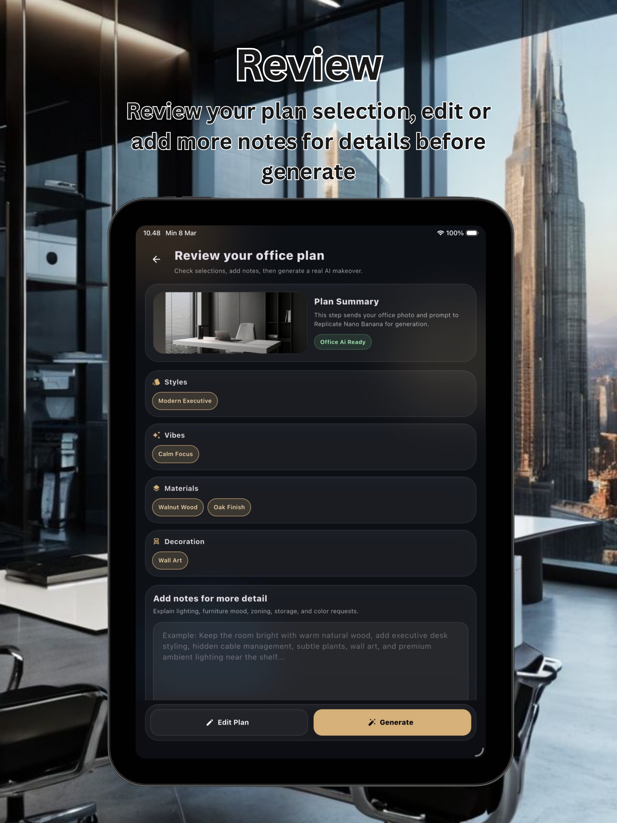 Office AI : Room Makeover AI