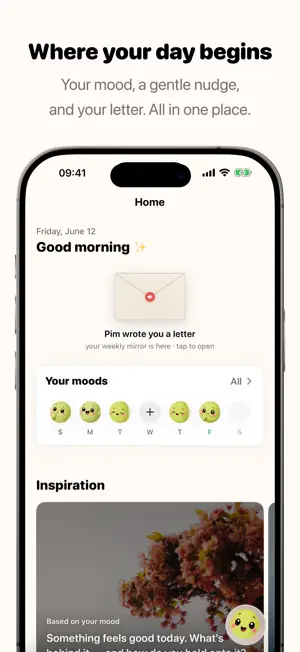 Pim: AI Journal & Mood Tracker screenshot 1