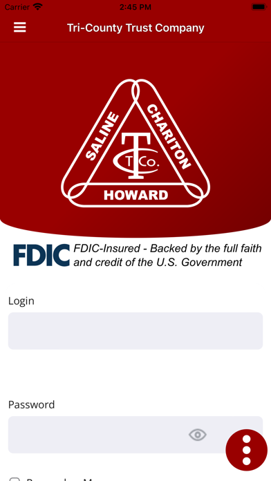 Tri-County Trust Company Screenshot