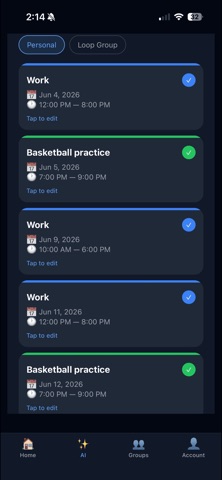 Shared Calendar - Loop screenshot