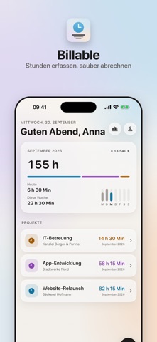 Billable - Zeiterfassung Screenshot 1 of 7