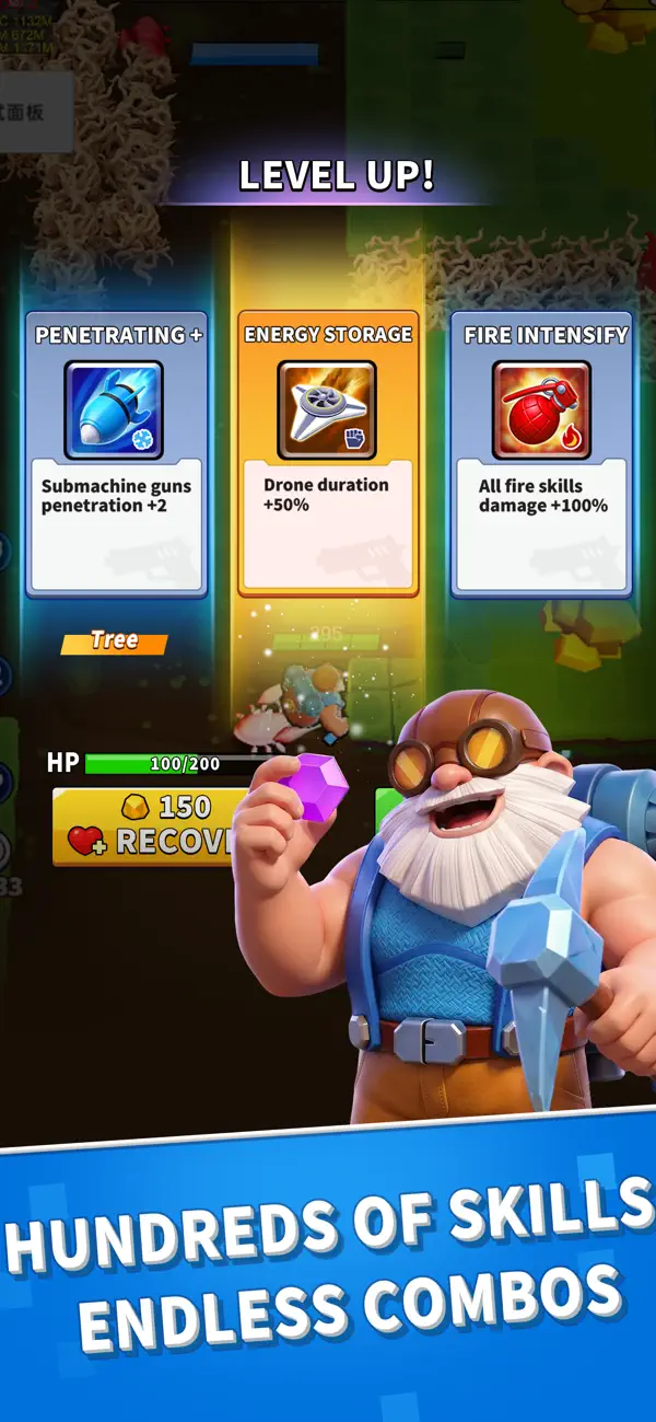 Rock Survivor: Galactic Miner iOS Mod IPA screenshot 2 - iOS game interface