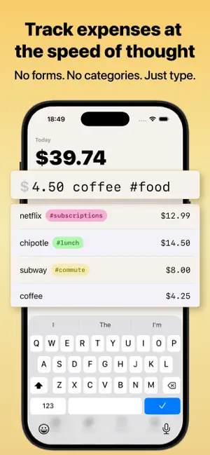 Jotfi - Quick Expense Tracker screenshot 1